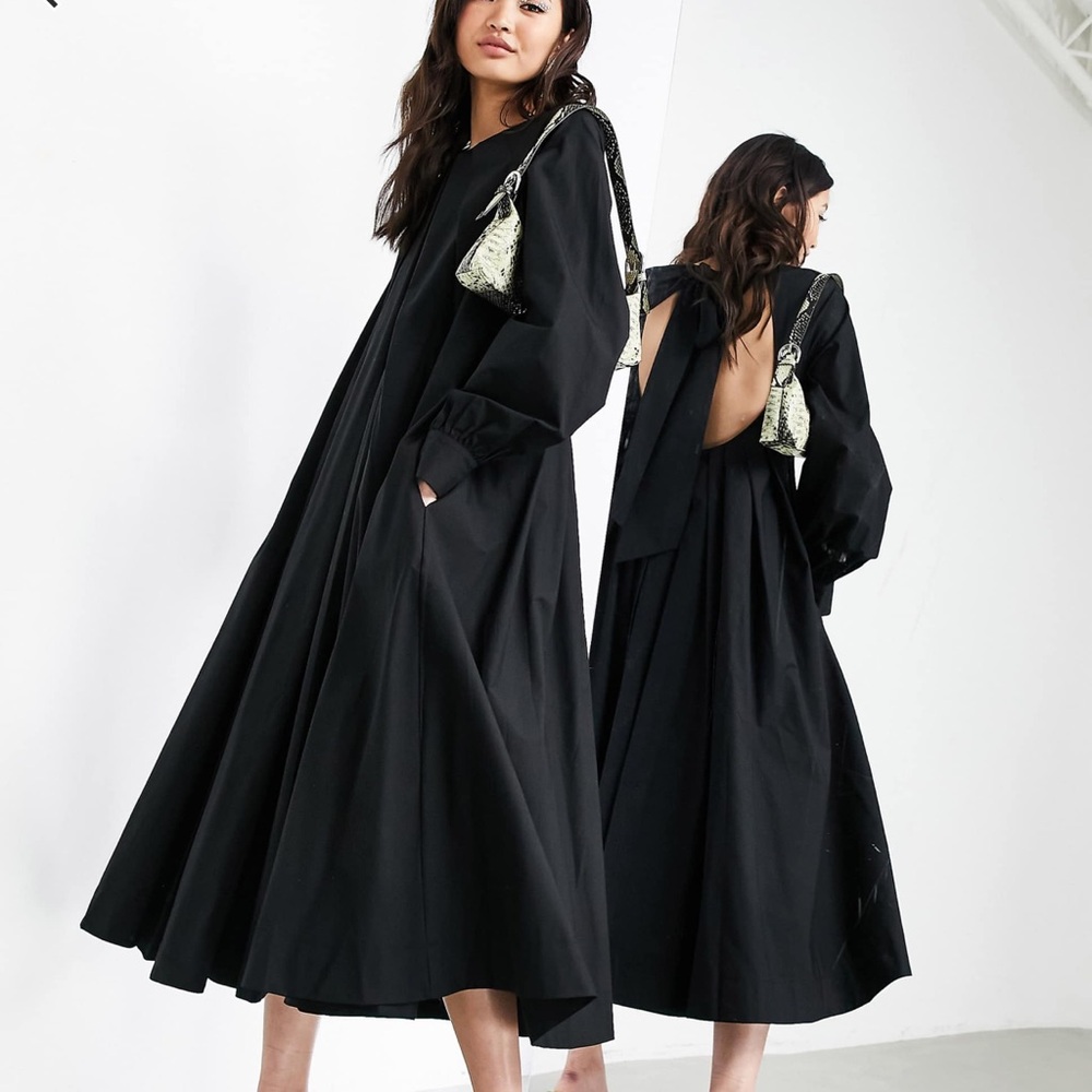 ASOS Edition Cotton Trapeze Dress